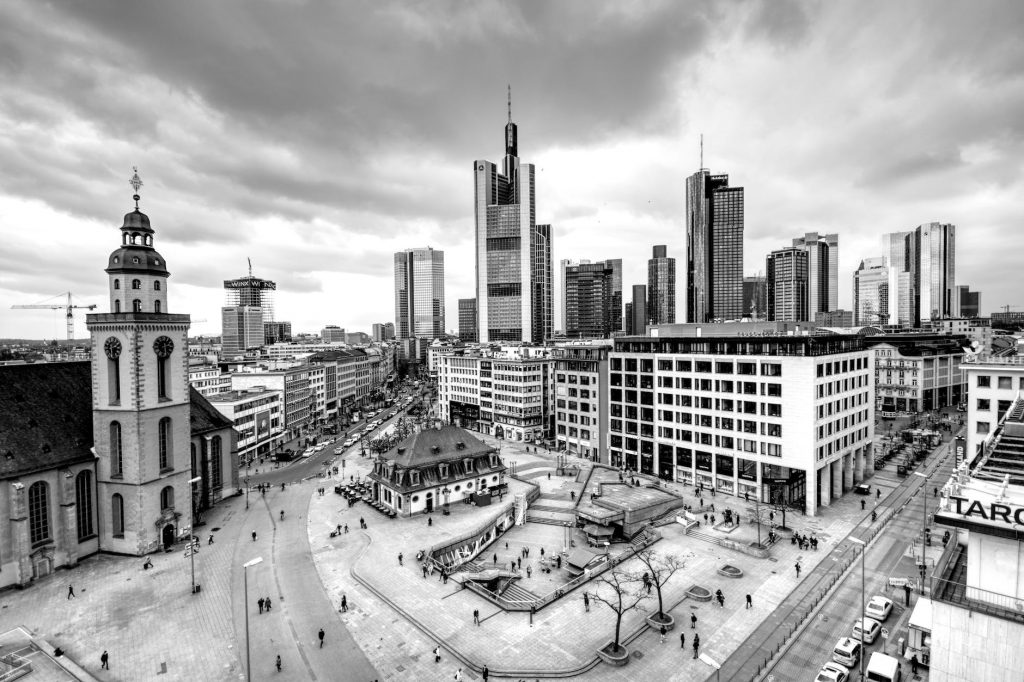 architecture black and white buildings city